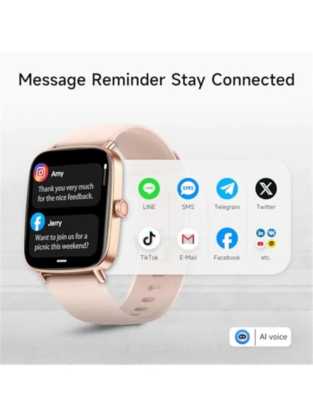 Smart Watch for Women, Answer/Make Calls, 1.85